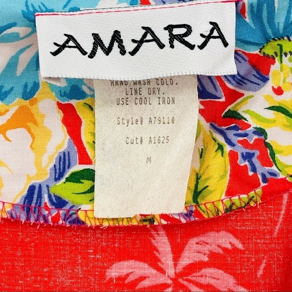 Vintage amara Hawaiian mumu maxi dress flamingo tropical novelty print - Picture 3 of 13